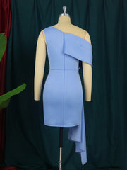 Mulheres sexy mini vestidos de festa bodycon ombro nu fita azul bainha vestido verão tamanho grande celebrar noite clube outfits