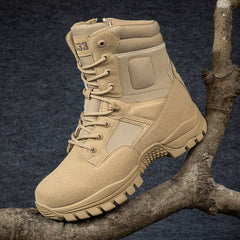 Men's Military Boots Safety Boots Snow Boots Suede Leather Outdoor Waterproof Boots Field Desert Military Combat Boots Men's Tactical Boots Size 39-46