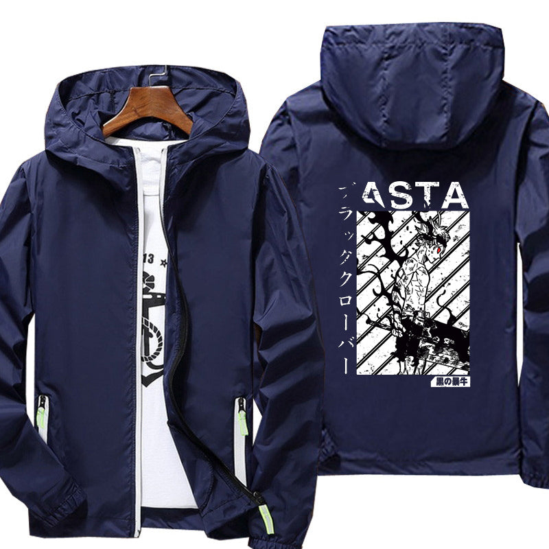 Waterproof hiking jacket black clover camping hiking ski mountaineering raincoat outdoor sports windproof clothing