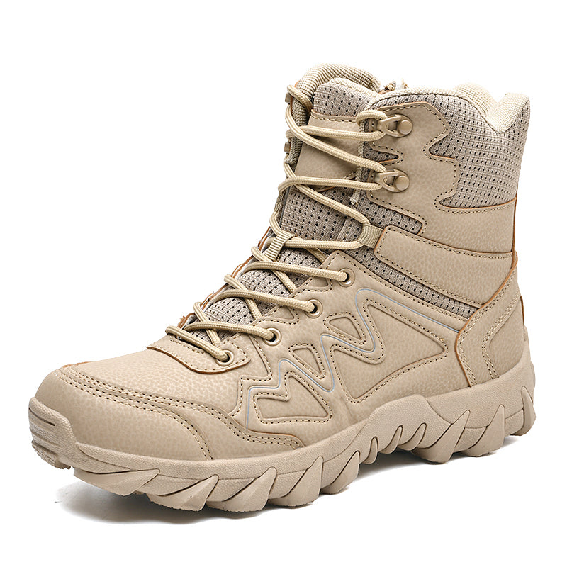 Men's outdoor hiking shoes military training shoes men size 39-46 hiking shoes snow boots  -top leather outdoor shoes camping holiday sports shoes