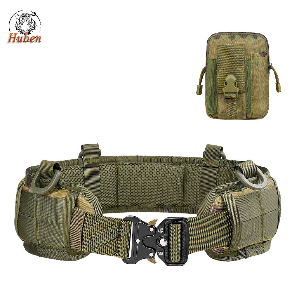 Multifunction Outdoor MOLLE Tactical Battle Belt Hunting Set Belt Military Inner Waist Belt With Phone Tool Bag For CS Shooting