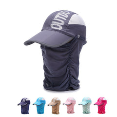 Outdoor portable sunscreen folding baseball caps for men and women summer hiking trips