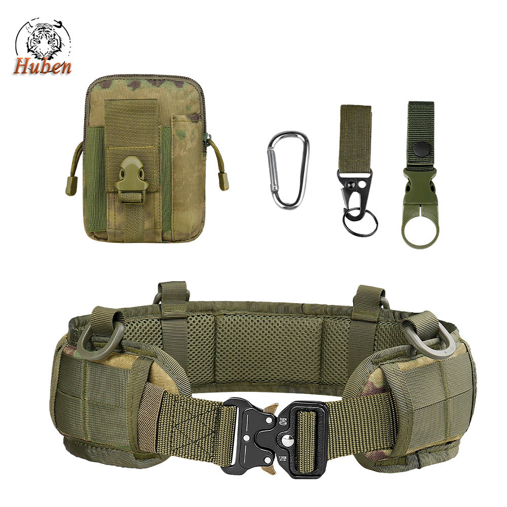 Multifunction Outdoor MOLLE Tactical Battle Belt Hunting Set Belt Military Inner Waist Belt With Phone Tool Bag For CS Shooting