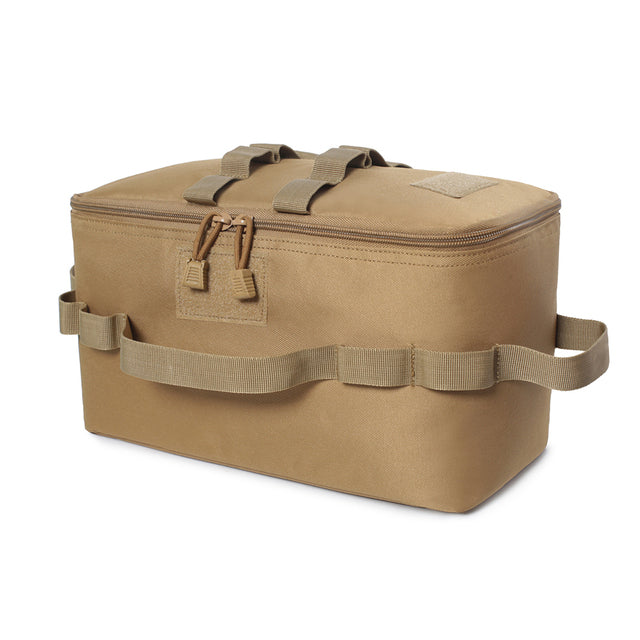 Camping Storage Bag 600D Oxford Cookware Utensil Organizer Large Capacity Wearable Portable Picnic Travel Hiking 1q