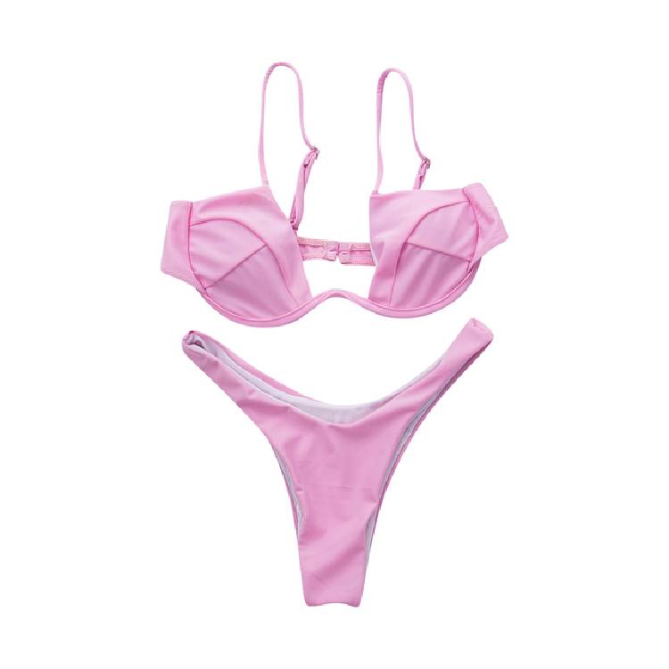 Sexy Push Filler Brazilian Bikini Set Women 4 Color Bandage Bikini Swimsuit Swimsuit Bathing