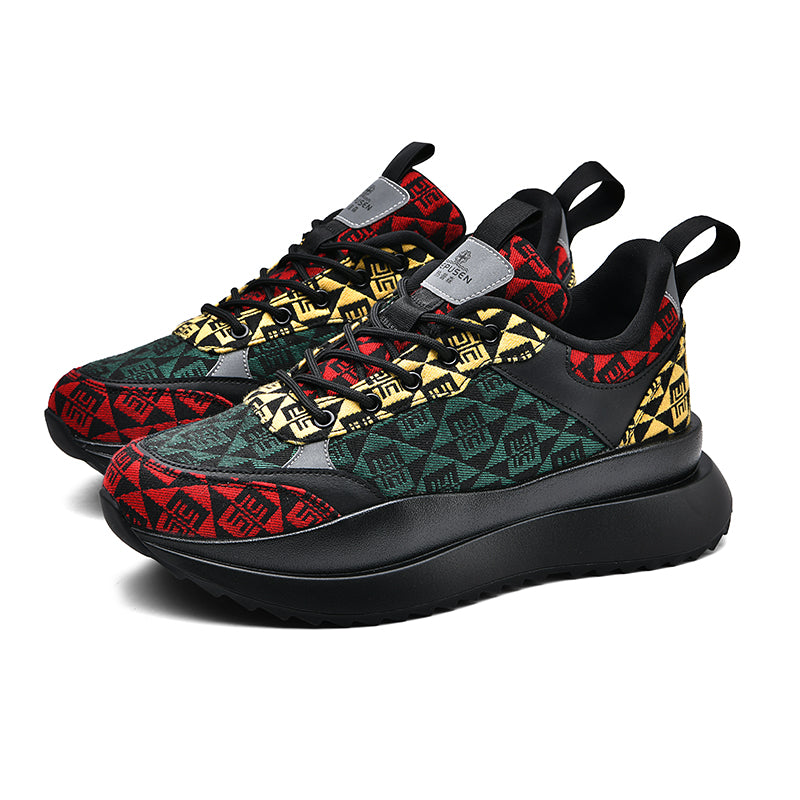 Dad shoes 2022 new fashion trend thick-soled men's shoes breathable casual sports shoes men's shock-absorbing lightweight outdoor running shoes