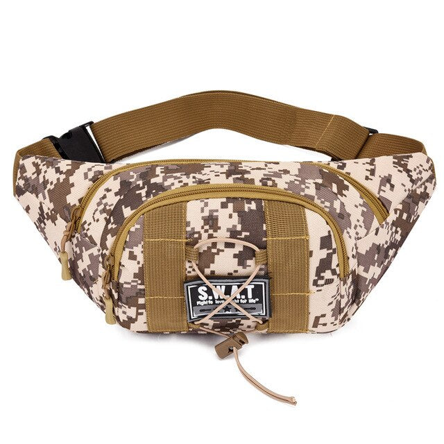 Military Tactical Waist Pack Men Women Camouflage Belt Bag Travel Casual Fanny Pack Mobile Phone Wallet Hiking Chest Bag Outdoor