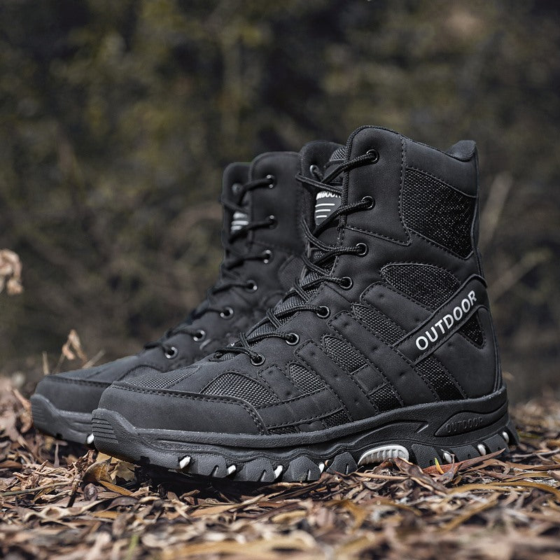 Large size high-top military boots rubber outsole outdoor tactical boots military boots desert boots high-top boots size 39-47
