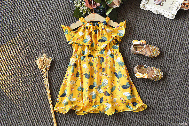 فستان شيفون صيفي تنورة منتجع بوهو