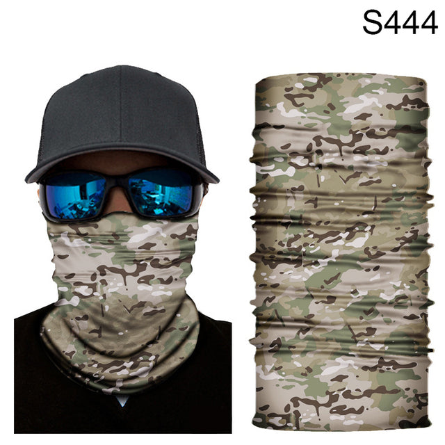 Camouflage Cycling Face Mask Tactical Military Scarf Neck Gaiter Men Seamless Bandana Women Headband Balaclava Tube Face Shield
