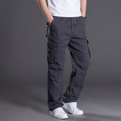 New men's adjustable adjustable pants, men's pants,  casual trousers, outdoor hiking adventure overalls, large pockets,  cotton.