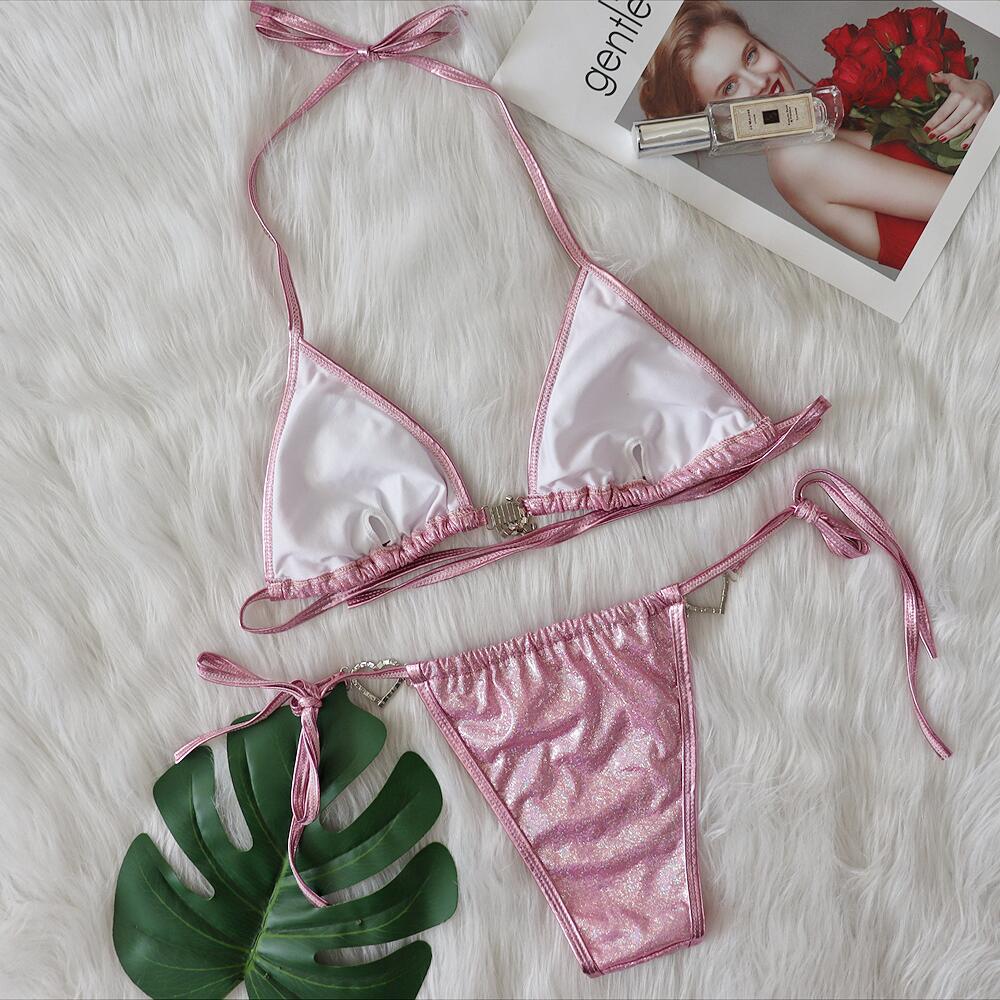 Swimsuit Sexy Heart Crystal Diamond Tassel Swimsuit