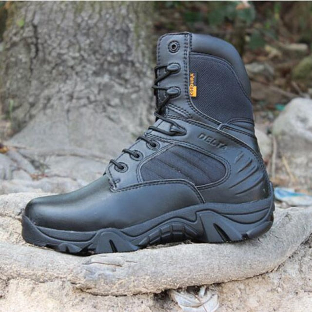 Men Desert Tactical Military Boots Mens Work Safty Shoes Special Force Waterproof Army Boot Lace Up Combat  Boots Big Size