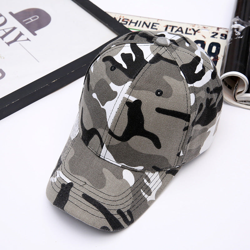 2020 New Spring Summer Adjustable Tactical Military Camouflage Cap Baseball Cap Outdoor Hiking Breathable Duck Tongue Hat