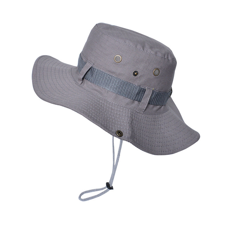 Men's Bucket Hat Outdoor Mountaineering Fishing Hat Anti-UV Sun Visor Hats Breathable Sun Protection Panama Caps Camping Hiking Caps Fisherman Hat