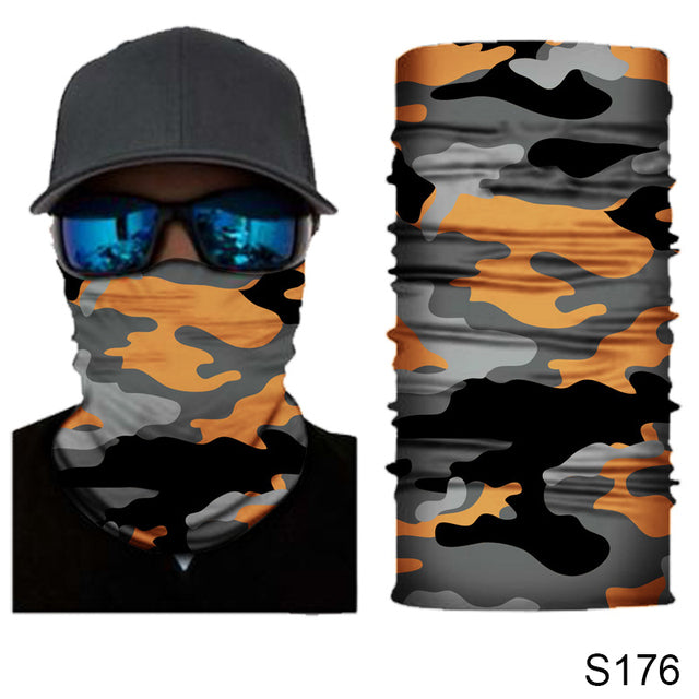 Camouflage Cycling Face Mask Tactical Military Scarf Neck Gaiter Men Seamless Bandana Women Headband Balaclava Tube Face Shield