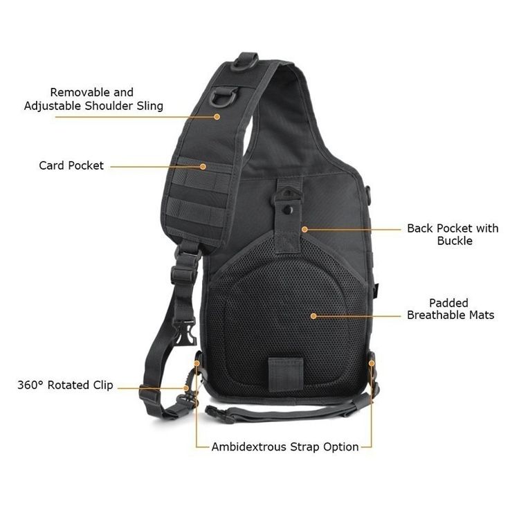 Military Tactical Assault Backpack Waterproof EDC Rucksack Bag for Outdoor Hiking Camping Hunting Trekking Travelling