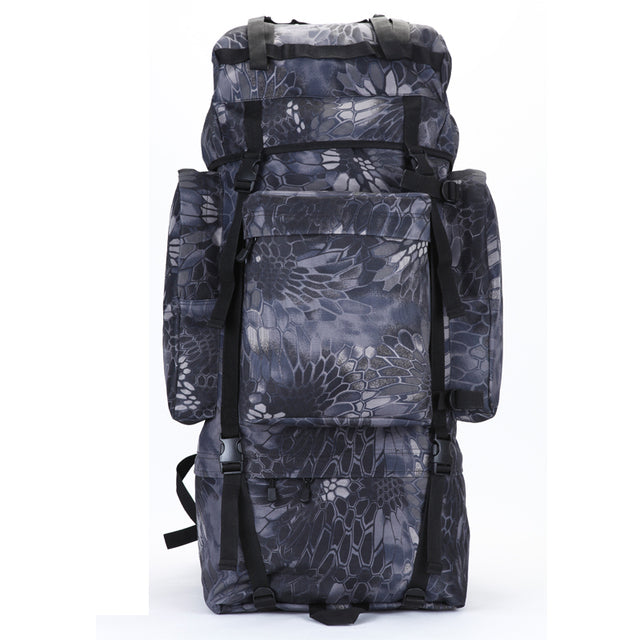 YY 70L Large Capacity Military Tactical Backpack Men's Mountaineering Backpack Oxford Backpack Men's Waterproof Travel Bag