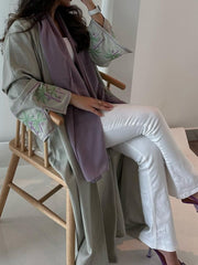 Arabian Dubai Fashion Saudi   Abaya Cardigan Robe Turkish Casual Jacket Women
