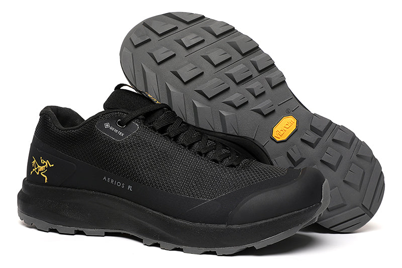 Low Top Black AERIOS FL MID GORE-TEX Covered Waterproof Men's Hiking Sneaker