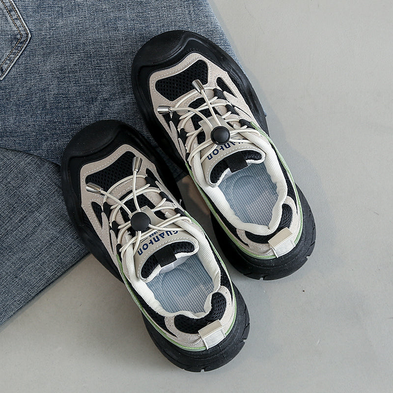 Casual Shoes Ladies Sports Shoes Outdoor Hiking Shoes Breathable  Lace-Up Women's Shoes