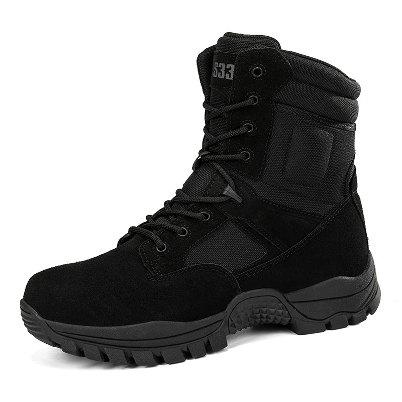 Men's Military Boots Safety Boots Snow Boots Suede Leather Outdoor Waterproof Boots Field Desert Military Combat Boots Men's Tactical Boots Size 39-46