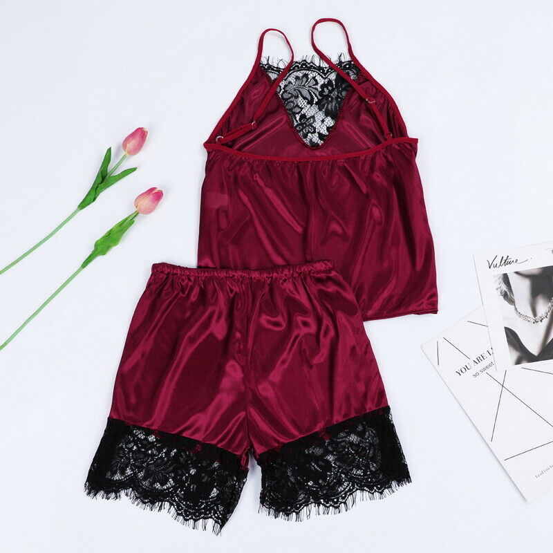 أزياء السيدات مقلد الحرير الدانتيل الربط مجموعة Homewear 