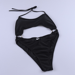 New Backless Swimwear Featured Ring One-Piece Swimsuit