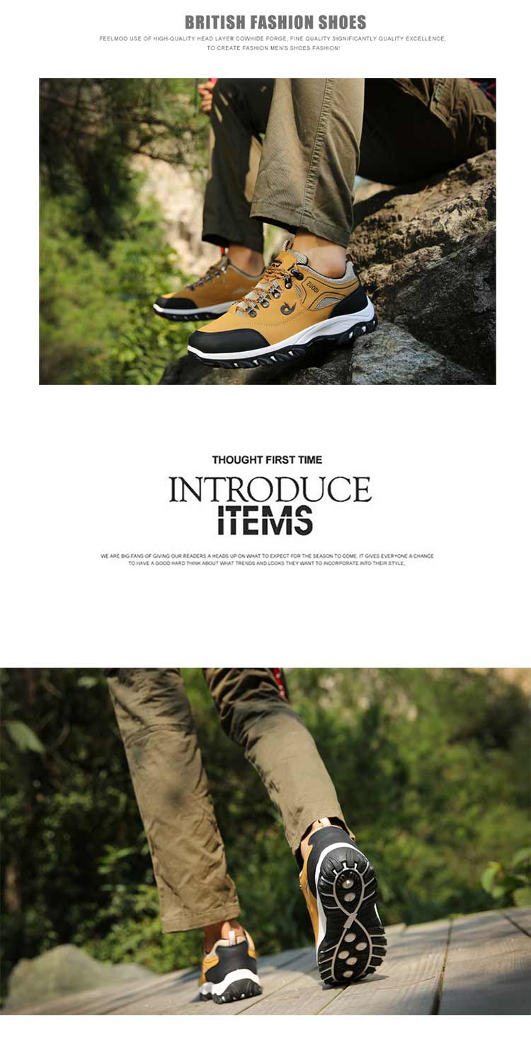 Spring and autumn outdoor hiking shoes casual shoes sports shoes men's breathable travel shoes men's waterproof  running shoes