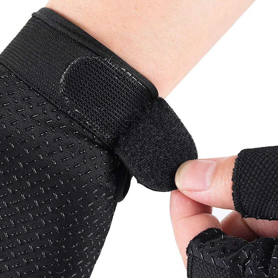 ycling Half Finger Gloves High Elastic Anti-slip Breathable Shockproof Outdoor Fishing Running Hiking Sports Gloves