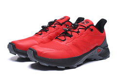 Red gray black Salomon outdoor casual retro SUPERCROSS 6 knitted surface hiking sneakers men's hiking shoes 40-46