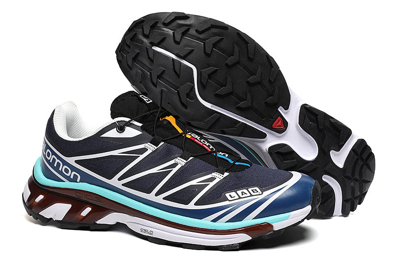 سالومون XT-6 متقدم أزرق داكن أبيض أزرق أحذية المشي لمسافات طويلة في الهواء الطلق خفيفة الوزن أحذية الركض أحذية رجالية تسلق الجبال أحذية رياضية أحذية الجري غير رسمية
