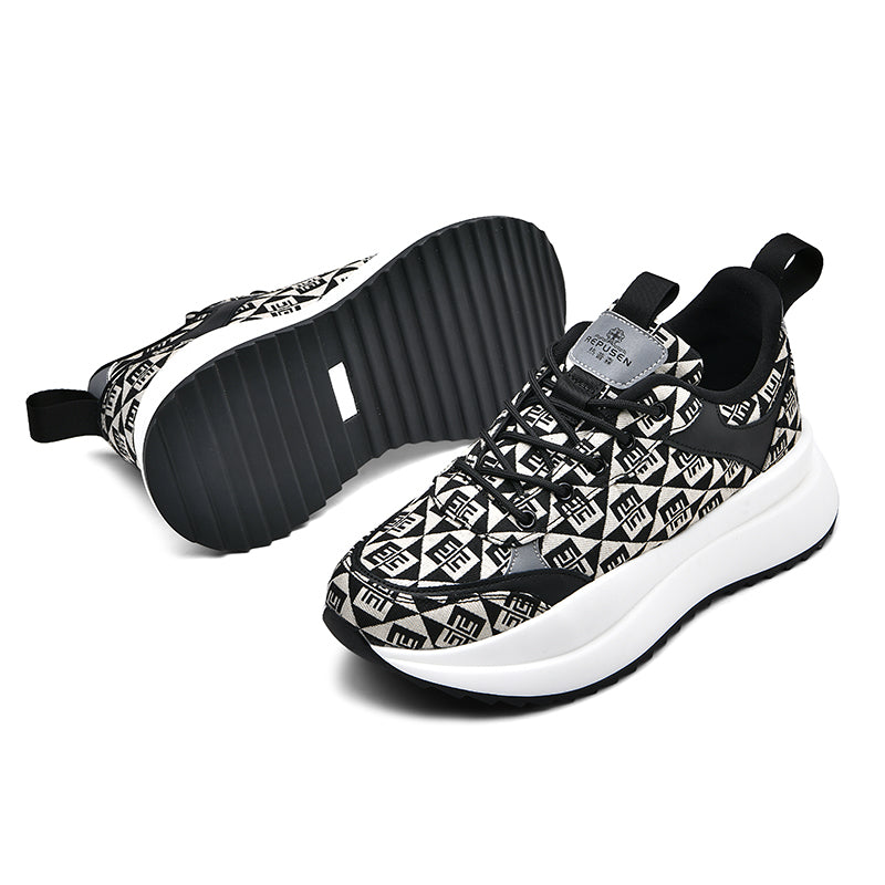 Dad shoes 2022 new fashion trend thick-soled men's shoes breathable casual sports shoes men's shock-absorbing lightweight outdoor running shoes