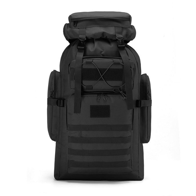 80L large-capacity camouflage mountaineering bag outdoor tactical hiking camping backpack men and women sports backpack