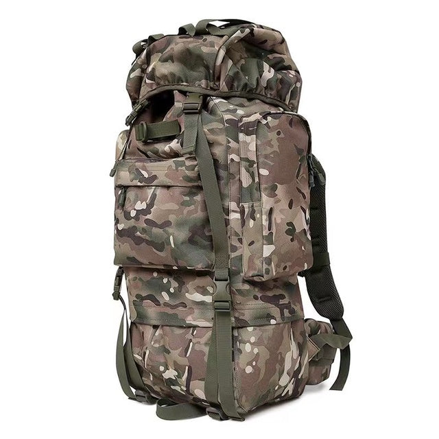 YY 70L Large Capacity Military Tactical Backpack Men's Mountaineering Backpack Oxford Backpack Men's Waterproof Travel Bag