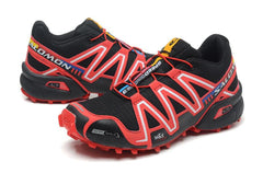 Black, red and white Salomon outdoor casual retro Speed Cross III  surface hiking sneakers men's hiking shoes 40-46