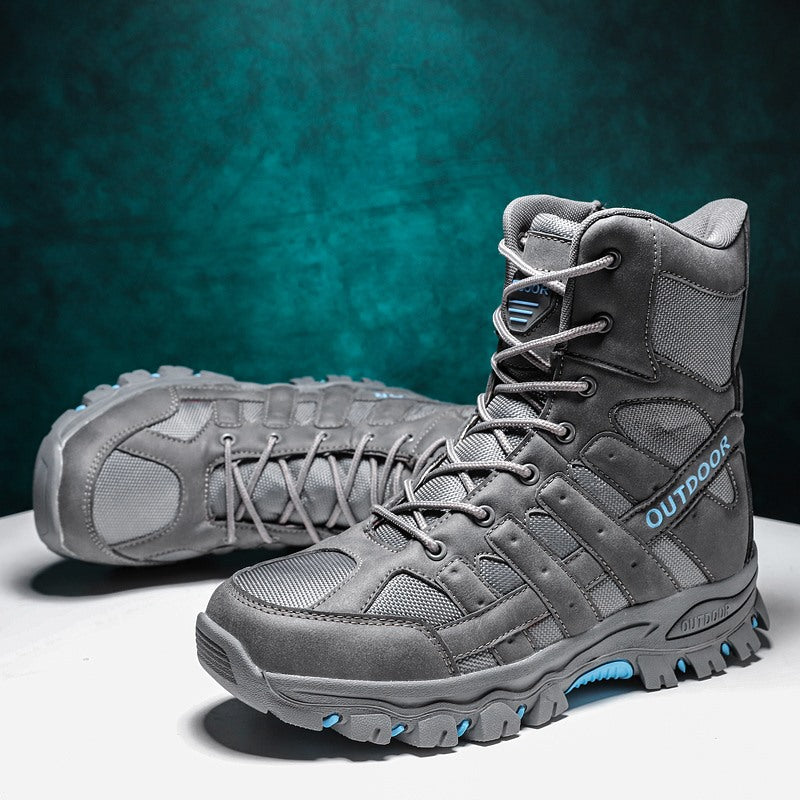 Large size high-top military boots rubber outsole outdoor tactical boots military boots desert boots high-top boots size 39-47