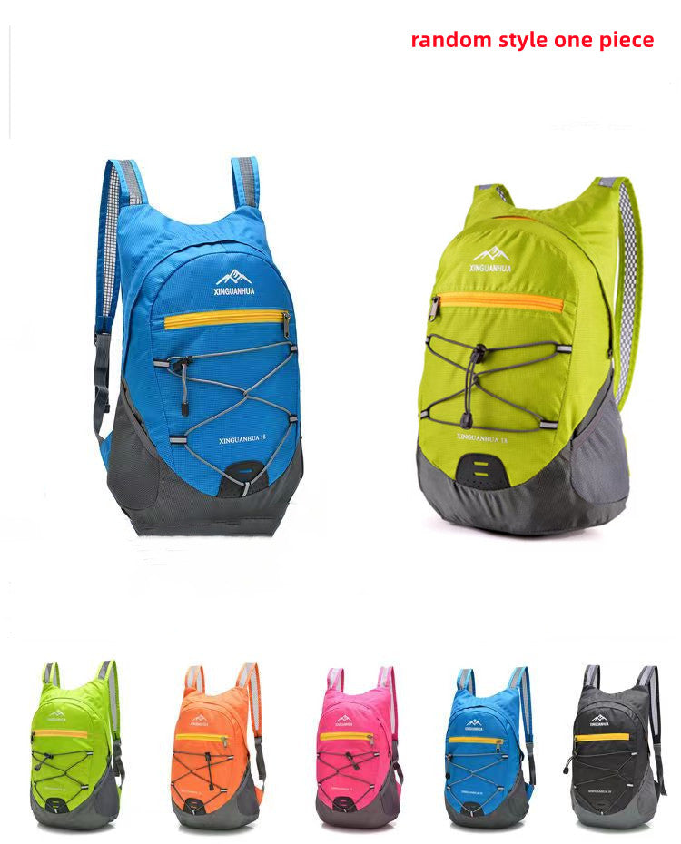 Outdoor Folding Backpack Male Outdoor Backpack Mountaineering Sports Bag Female Travel Waterproof Travel Leisure Bag