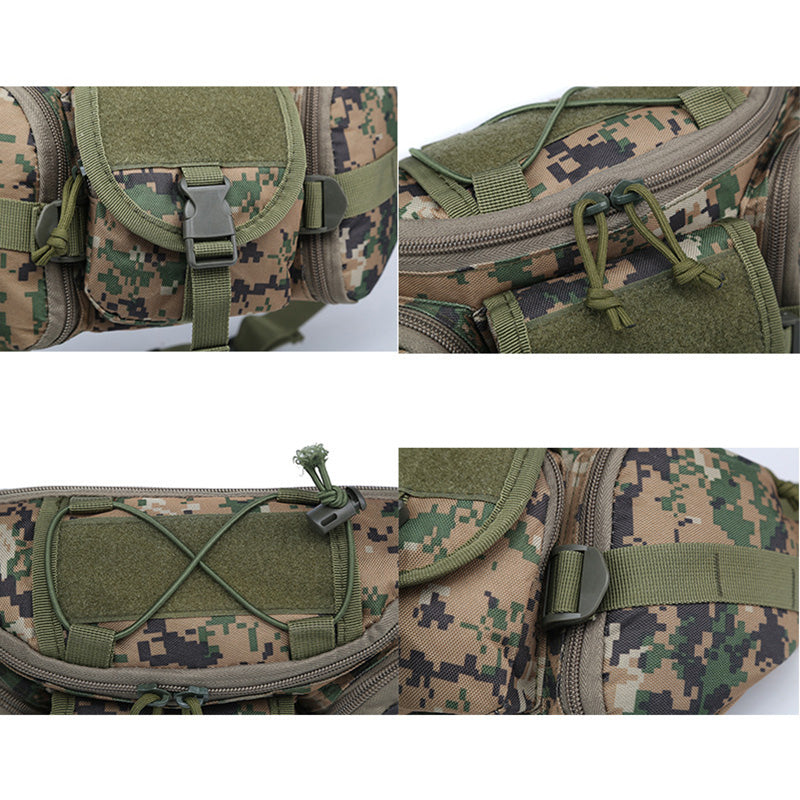 SS Outdoor Waist Bag Men's Tactical Waterproof Molle Camouflage Hunting Hiking Mountaineering Nylon Phone Belt Bag Combat Bag