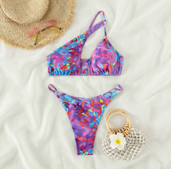 European and American Swimsuit Ladies Triangle Split Bikini Swimsuit