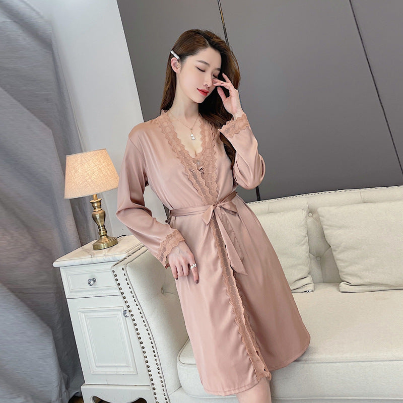 2022 جديد الحمالات تكدرت فستان النوم الجليد الشريط وسادة الصدر مثير بيجامة من الحرير الصيف خدمة المنزل ثوب النوم