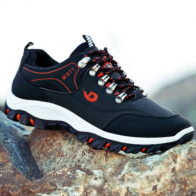 Fall Wearable All-Match Street Trendy Running Non-Slip Outdoor Men's Shoes Leisure Hiking Mountaineering Travel Sneakers Men
