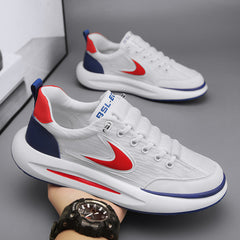 2023 new trendy sports shoes men's mesh breathable casual all-match lightweight shoes men's summer men's shoes flow sports shoes men's mesh breathable