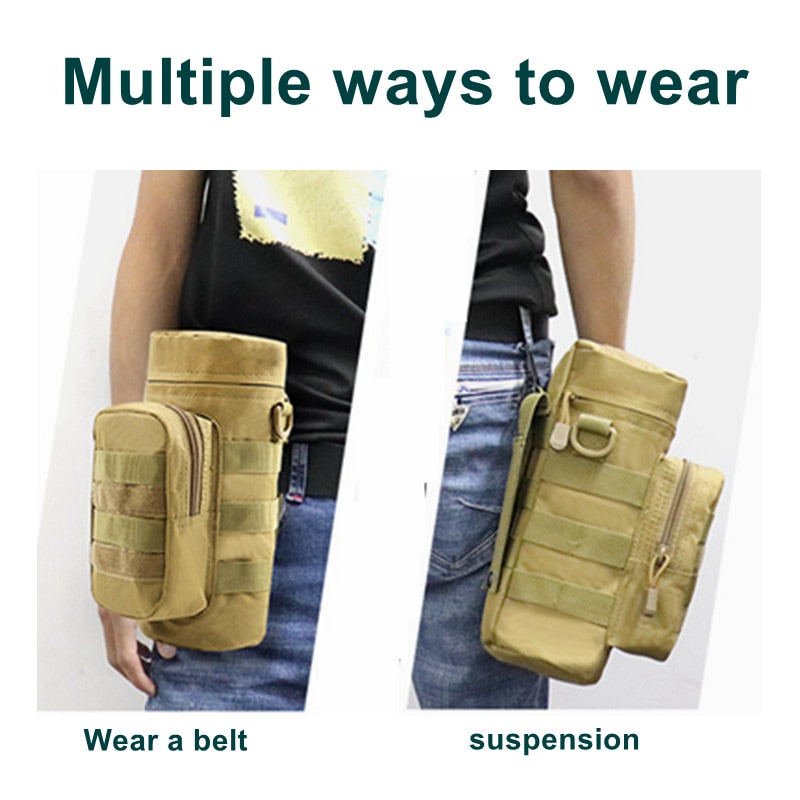 Tactical Molle Pouch Military Kettle Bag Nylon Portable Outdoor Sports Army Hunting Camping Fishing Hiking Accessory Tool Bag