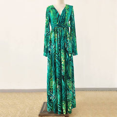 AECU Vestido Floral Print Boho Maxi Dress Lady Bohemian Summer Long Dress Women Beach Dresses Female Robes party dresses