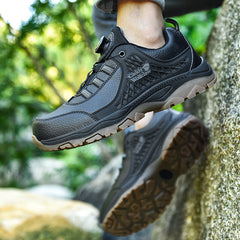Spring outdoor hiking shoes men's Korean breathable non-slip soft bottom running travel shoes casual sports men's shoes