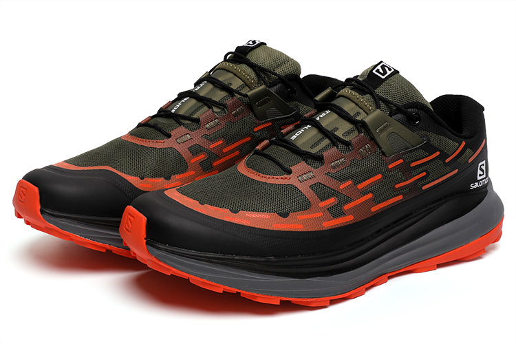 Army green orange red Salomon ULTRA GLIDE 8 men's trail running shoes women's breathable sports running shoes outdoor hiking shoes