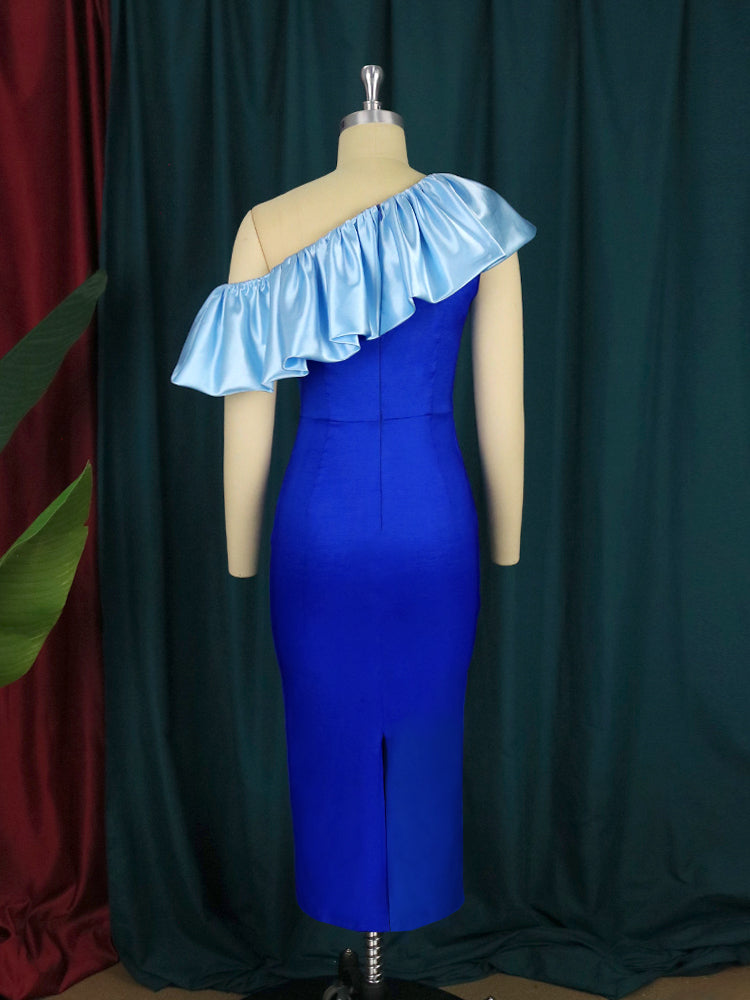 Women Dress Off Shoulder Party Bodycon Shiny Patchwork Tulle Sexy Sheath Evening Birthday Celebrity Runway Night Out Robes Gowns