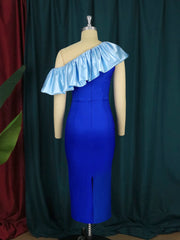 Women Dress Off Shoulder Party Bodycon Shiny Patchwork Tulle Sexy Sheath Evening Birthday Celebrity Runway Night Out Robes Gowns