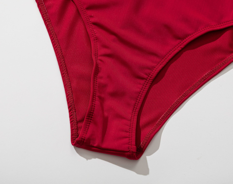 New European and American fashion cross halter neck halter one piece swimsuit